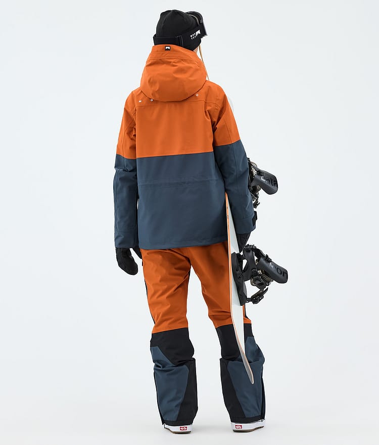 Montec Doom W Snowboardoutfit Dam Burned Orange/Black/Metal Blue, Bild 3 av 3