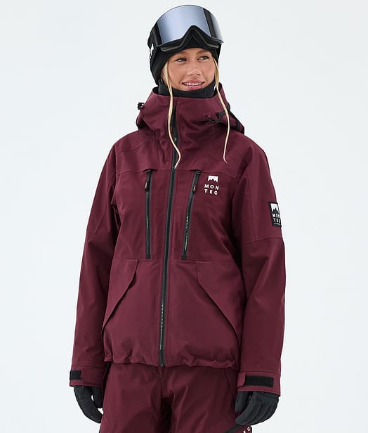 Montec Sentinel W Snowboardjacka Kvinna Burgundy