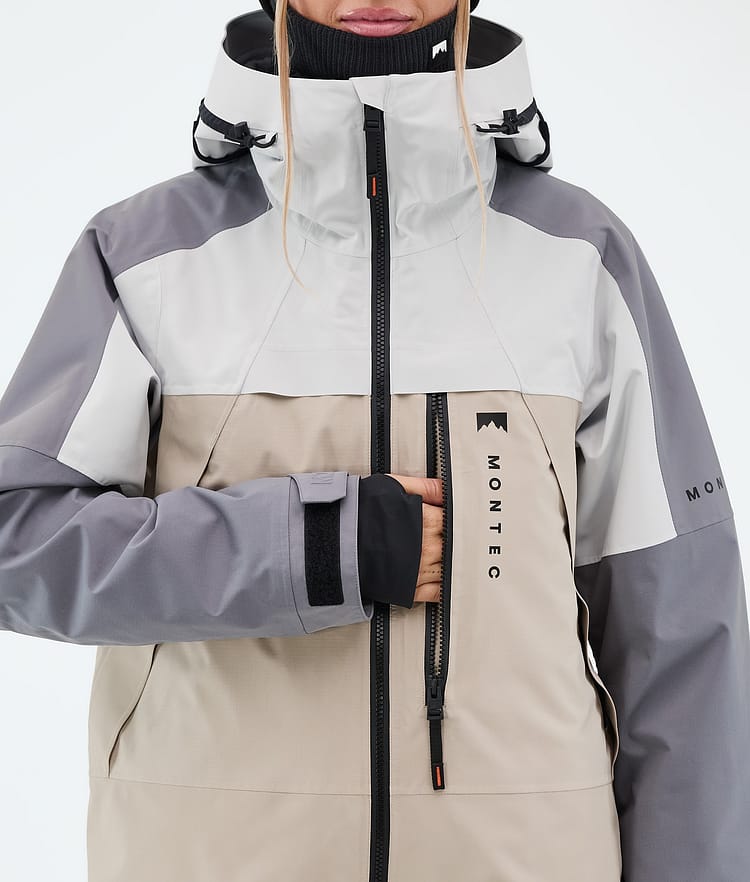 Montec Oracle W Snowboardjacka Dam Light Grey/Light Pearl/Sand, Image 8 of 9