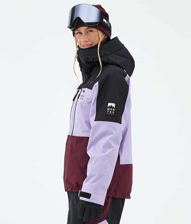 Montec Sentinel W Snowboardjacka Dam Black/Faded Violet/Burgundy, Image 5 of 9