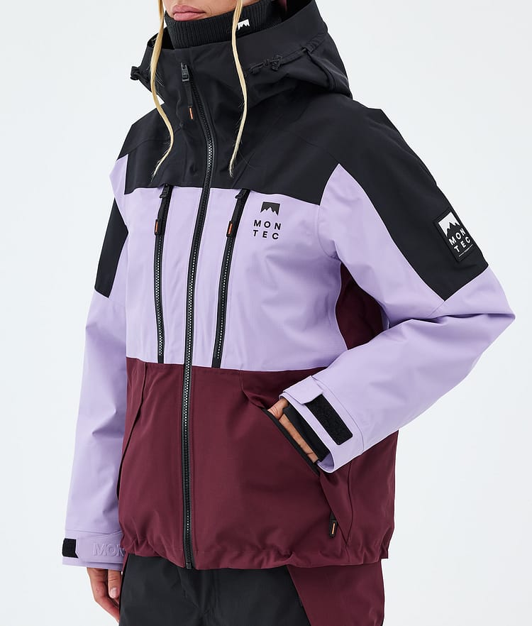 Montec Sentinel W Snowboardjacka Dam Black/Faded Violet/Burgundy, Image 7 of 9