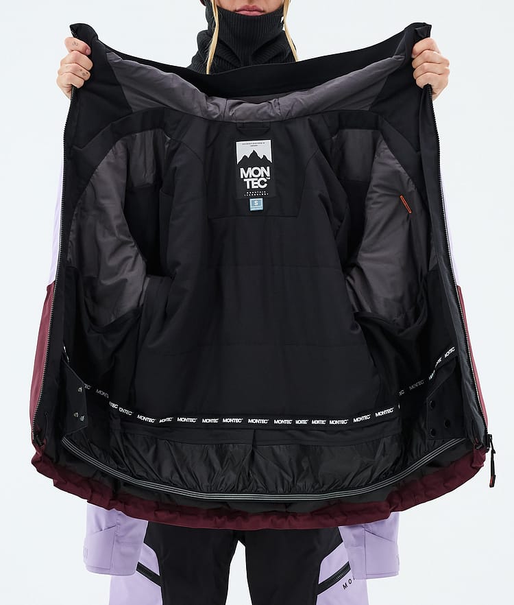Montec Sentinel W Snowboardjacka Dam Black/Faded Violet/Burgundy, Image 9 of 9