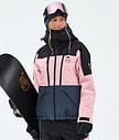 Montec Sentinel W Snowboardjacka Dam Black/Soft Pink/Metal Blue