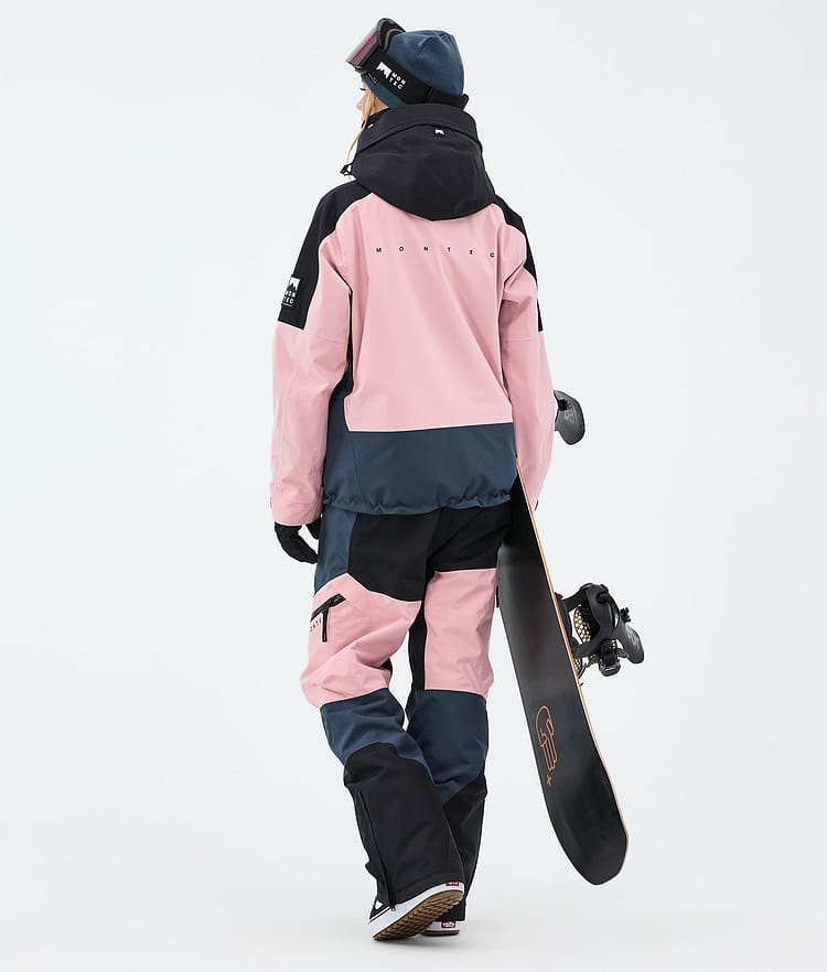 Montec Sentinel W Snowboardjacka Dam Black/Soft Pink/Metal Blue, Image 3 of 9