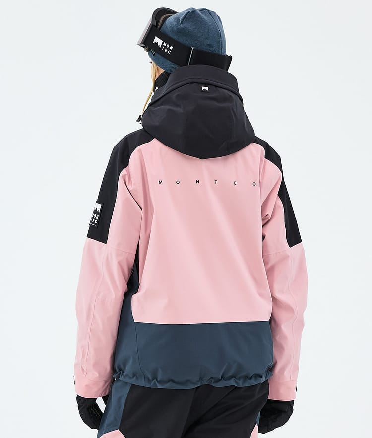 Montec Sentinel W Snowboardjacka Dam Black/Soft Pink/Metal Blue, Image 6 of 9