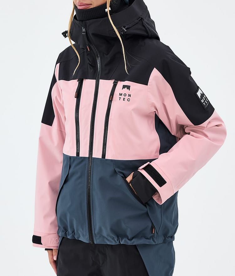 Montec Sentinel W Snowboardjacka Dam Black/Soft Pink/Metal Blue, Image 7 of 9
