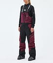 Montec Dozer W Skidbyxa Dam Burgundy/Black