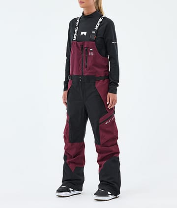 Montec Dozer W Snowboardbyxa Burgundy/Black