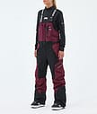 Montec Dozer W Snowboardbyxa Dam Burgundy/Black