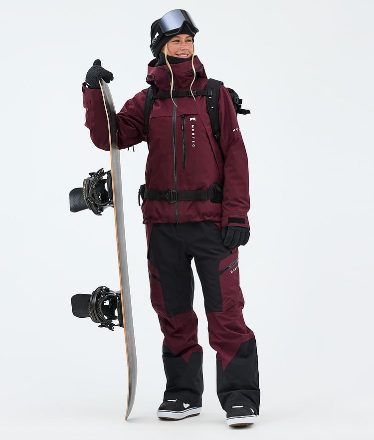 Montec Dozer W Snowboardbyxa Dam Burgundy/Black, Image 2 of 7