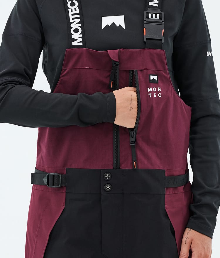 Montec Dozer W Snowboardbyxa Dam Burgundy/Black, Image 6 of 7
