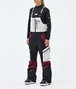 Montec Dozer W Snowboardbyxa Dam Light Grey/Black/Burgundy