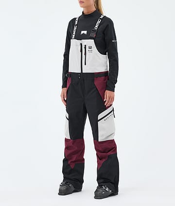 Montec Dozer W Skidbyxa Light Grey/Black/Burgundy