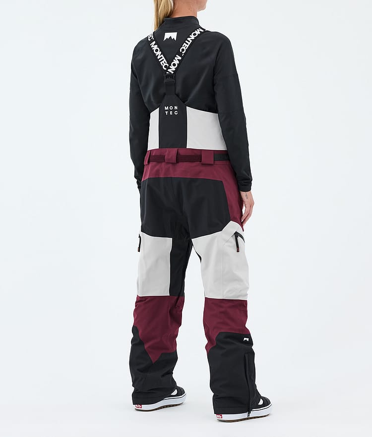 Montec Dozer W Snowboardbyxa Dam Light Grey/Black/Burgundy, Image 4 of 7