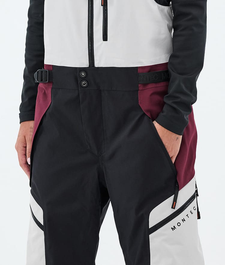Montec Dozer W Snowboardbyxa Dam Light Grey/Black/Burgundy, Image 5 of 7