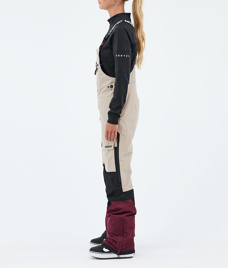 Montec Fawk W Snowboardbyxa Dam Sand/Black/Burgundy, Image 3 of 7