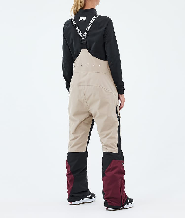 Montec Fawk W Snowboardbyxa Dam Sand/Black/Burgundy, Image 4 of 7