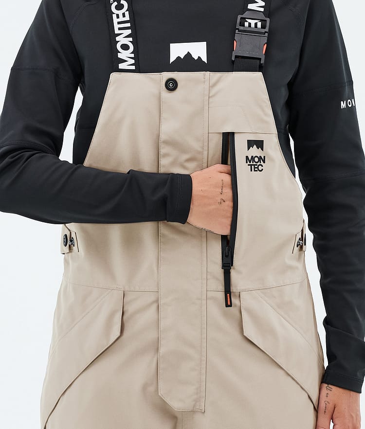 Montec Fawk W Snowboardbyxa Dam Sand/Black/Burgundy, Image 6 of 7