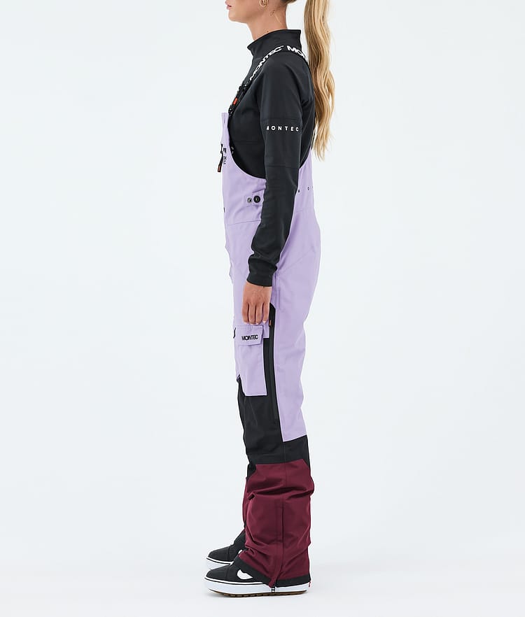 Montec Fawk W Snowboardbyxa Dam Faded Violet/Black/Burgundy, Bild 3 av 7