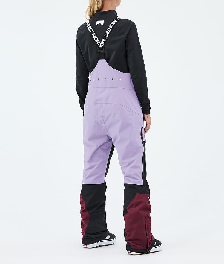 Montec Fawk W Snowboardbyxa Dam Faded Violet/Black/Burgundy, Bild 4 av 7