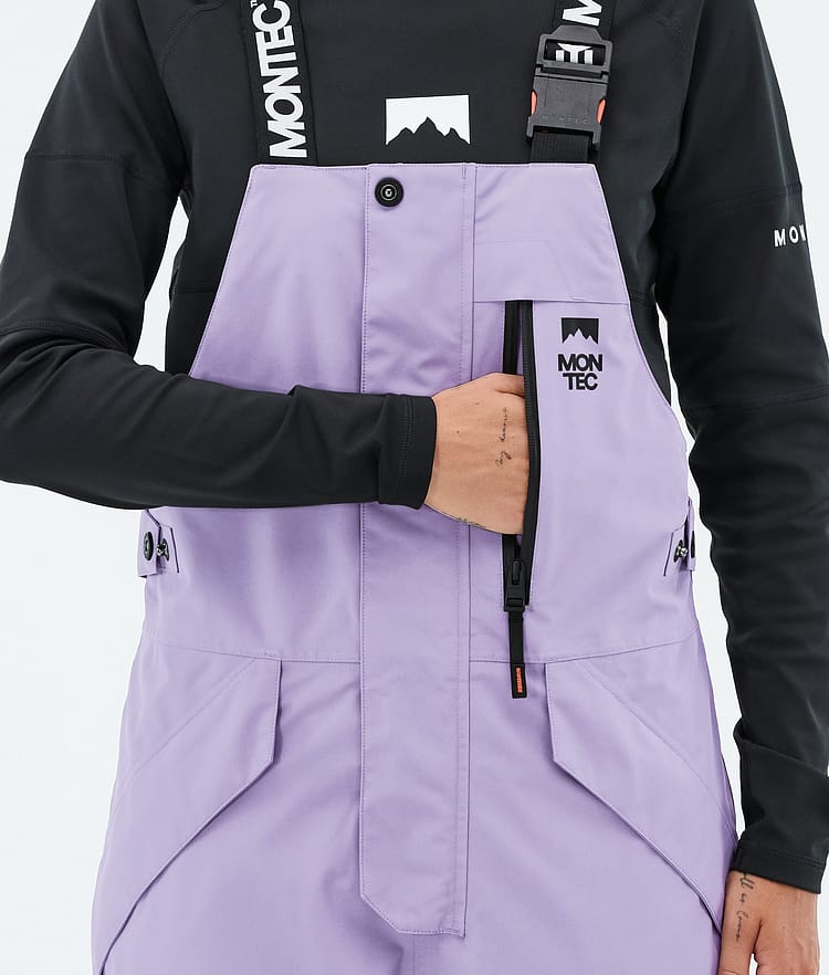 Montec Fawk W Snowboardbyxa Dam Faded Violet/Black/Burgundy, Bild 6 av 7