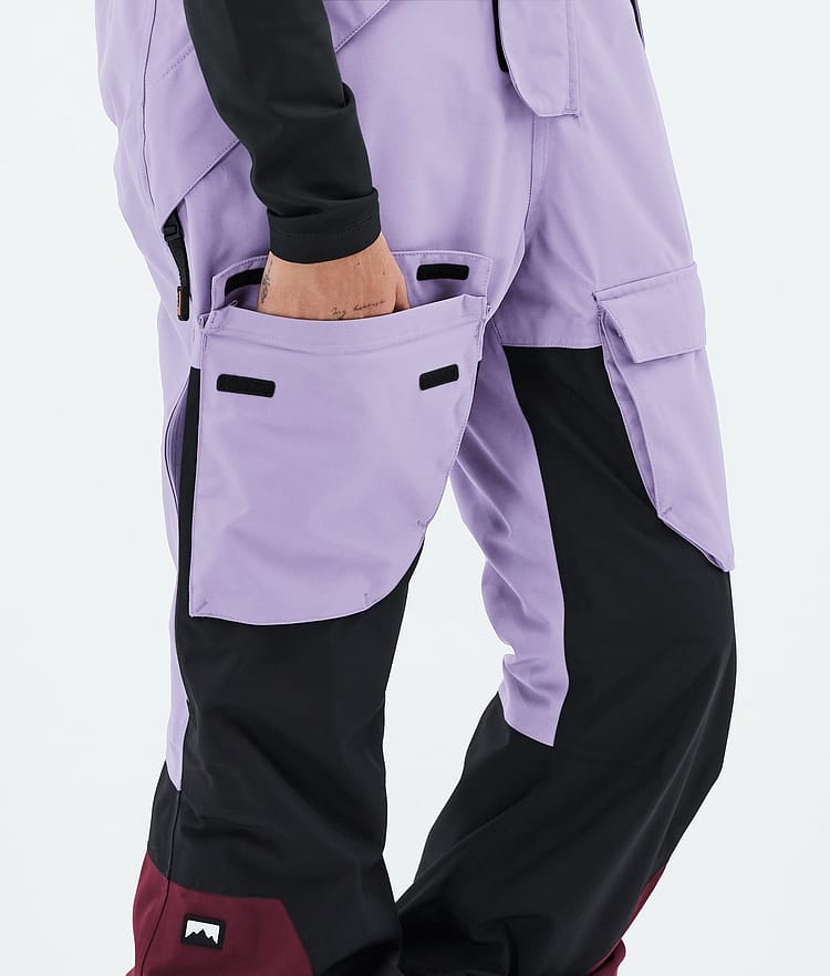 Montec Fawk W Snowboardbyxa Dam Faded Violet/Black/Burgundy, Bild 7 av 7