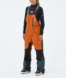 Montec Fawk W Snowboardbyxa Dam Burned Orange/Black/Metal Blue