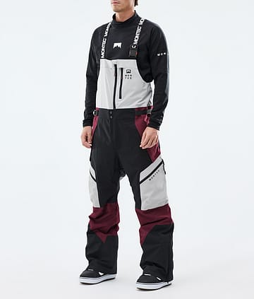 Montec Dozer Snowboardbyxa Light Grey/Black/Burgundy