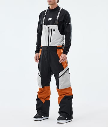 Montec Dozer Snowboardbyxa Light Grey/Black/Burned Orange