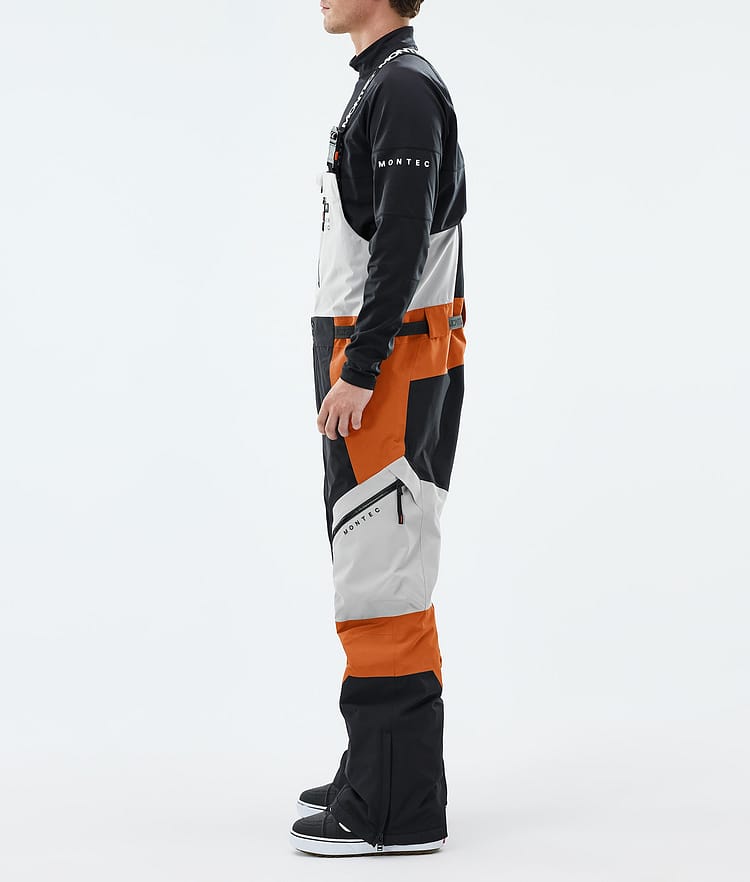 Montec Dozer Snowboardbyxa Herr Light Grey/Black/Burned Orange, Image 2 of 6