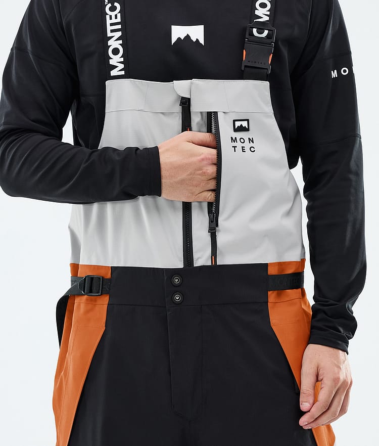 Montec Dozer Snowboardbyxa Herr Light Grey/Black/Burned Orange, Image 5 of 6