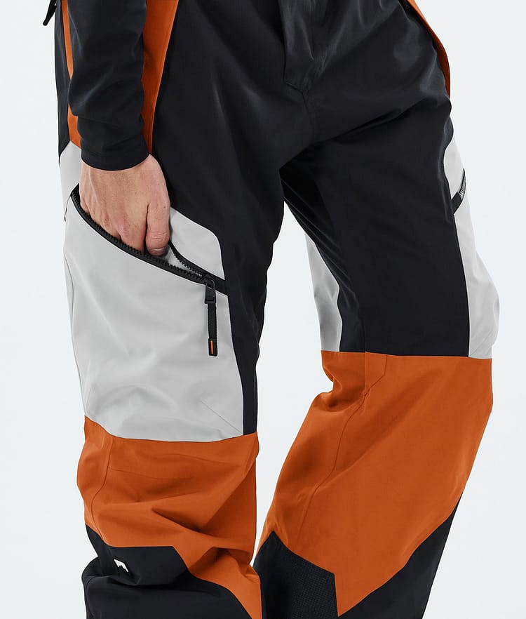 Montec Dozer Snowboardbyxa Herr Light Grey/Black/Burned Orange, Image 6 of 6