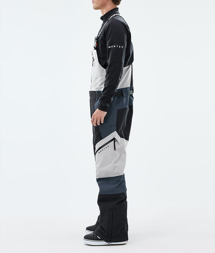 Montec Dozer Snowboardbyxa Herr Light Grey/Black/Metal Blue, Image 2 of 6