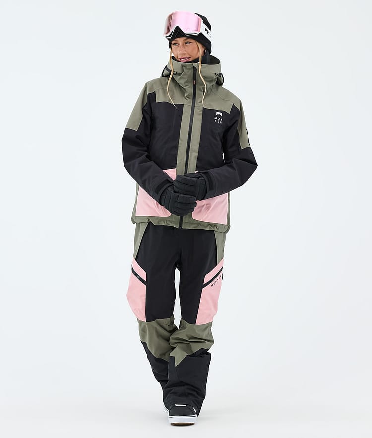 Montec Dozer W Snowboardbyxa Dam Soft Pink/Greenish/Black, Image 2 of 7