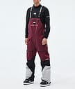 Montec Arch Snowboardbyxa Herr Burgundy/Black/Light Grey