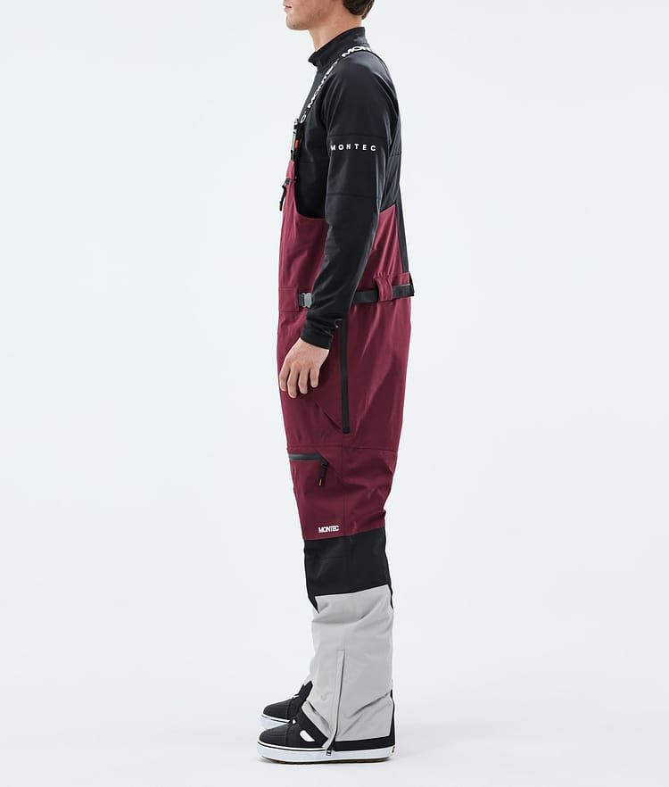 Montec Arch Snowboardbyxa Herr Burgundy/Black/Light Grey, Image 2 of 6