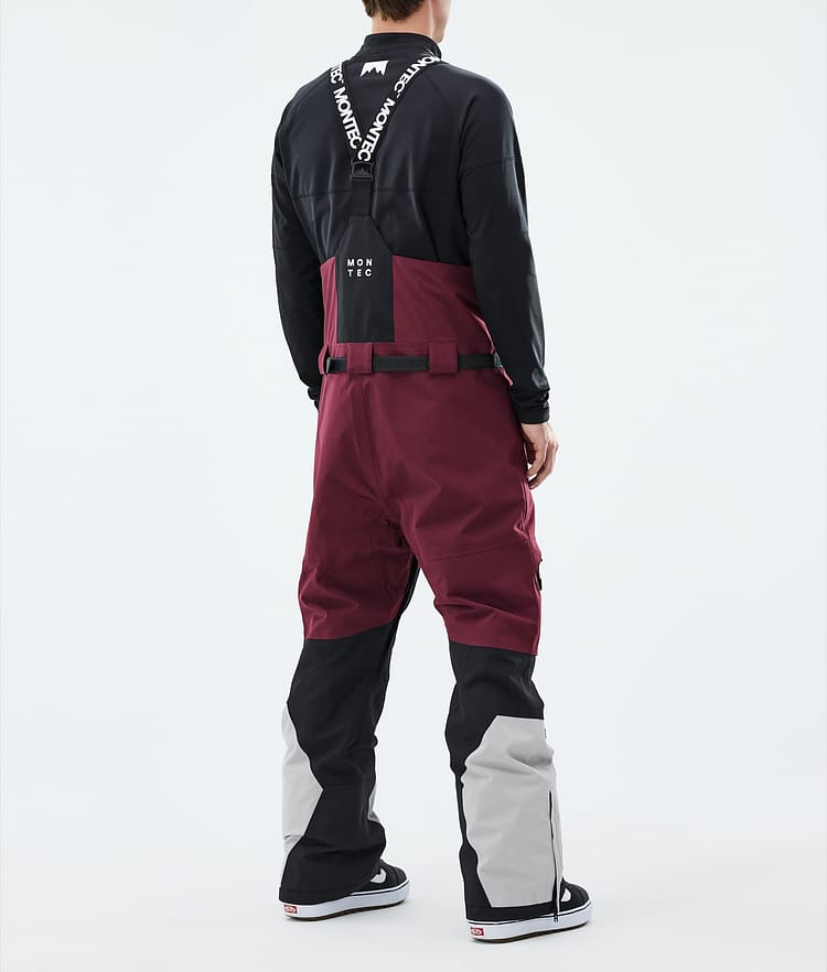 Montec Arch Snowboardbyxa Herr Burgundy/Black/Light Grey, Image 3 of 6