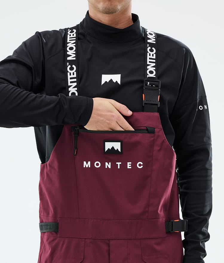Montec Arch Snowboardbyxa Herr Burgundy/Black/Light Grey, Image 5 of 6