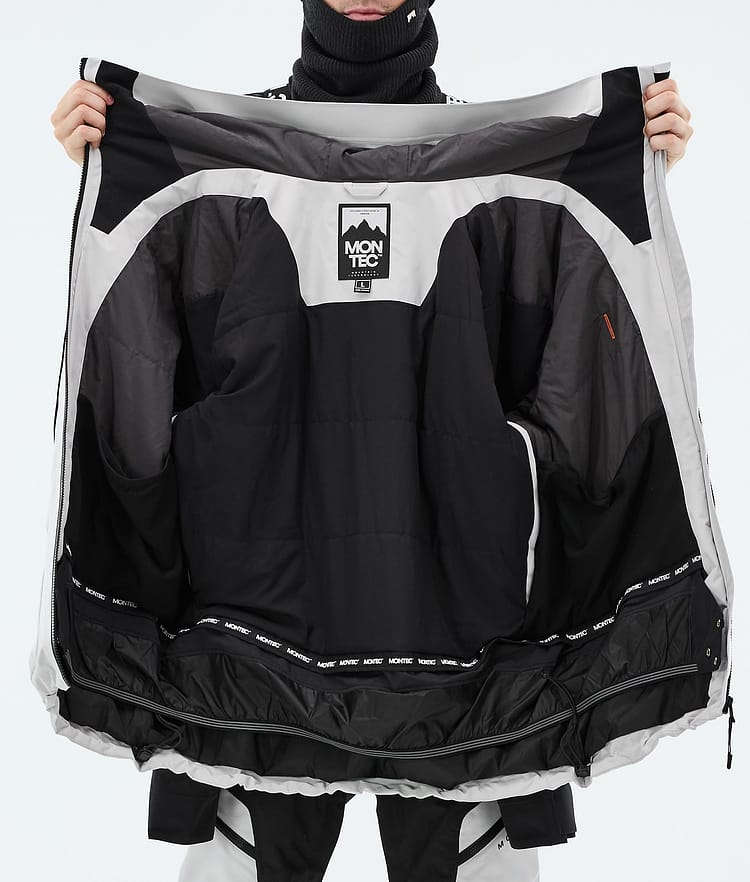 Montec Morpheus Snowboardjacka Herr Light Grey/Black, Bild 9 av 9