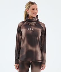 Dope Snuggle W Underställströja Dam MMIX Brown Tiedye