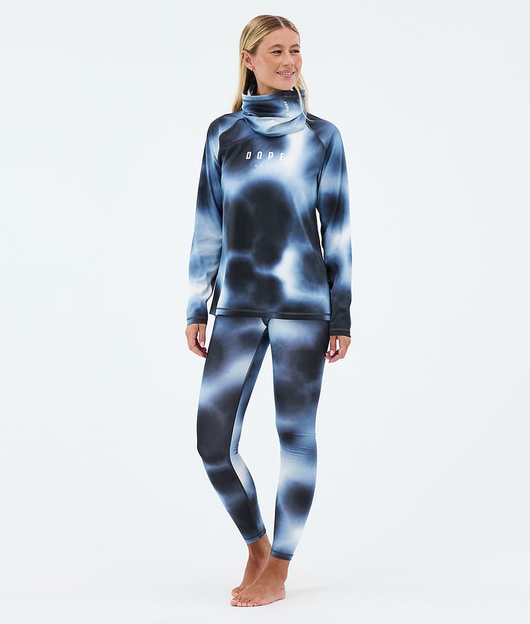 Dope Snuggle W Underställströja Dam MMIX Dark Blue Tiedye, Bild 3 av 7
