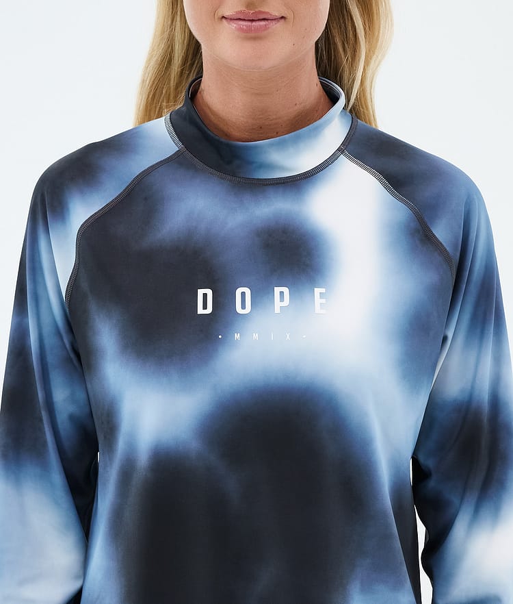 Dope Snuggle W Underställströja Dam MMIX Dark Blue Tiedye, Bild 6 av 7