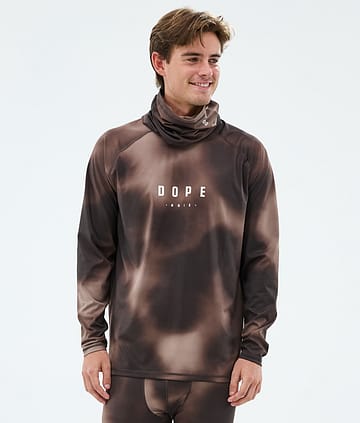 Dope Snuggle Underställströja MMIX Brown Tiedye