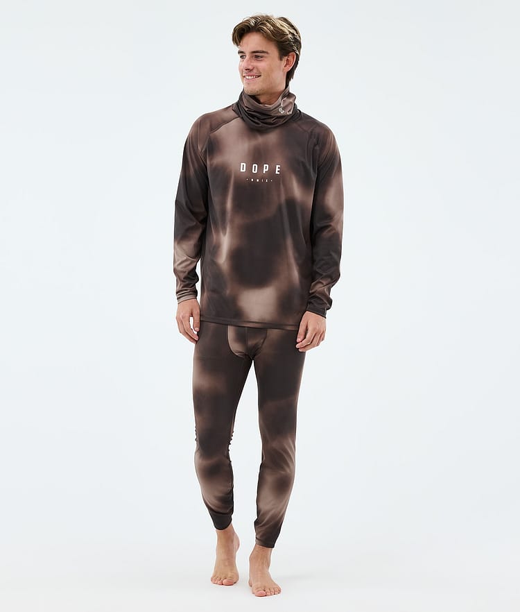 Dope Snuggle Underställströja Herr MMIX Brown Tiedye, Image 3 of 7
