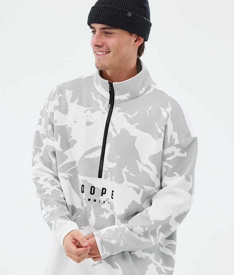 Dope Comfee Mellanlagströja Herr Grey Camo, Image 2 of 5