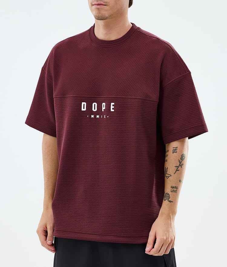 Dope Forge Mellanlager T-shirt Herr Burgundy, Image 2 of 6