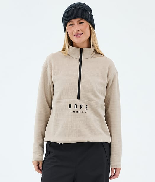Dope Comfee W Mellanlagströja Kvinna Sand