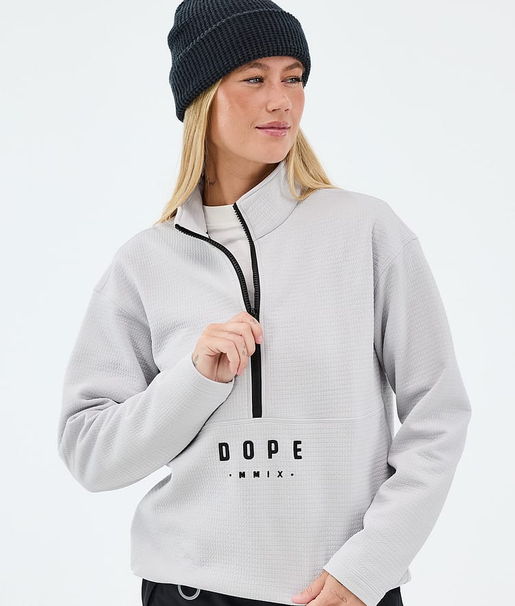 Dope Comfee W Mellanlagströja Dam Light Grey, Image 2 of 5