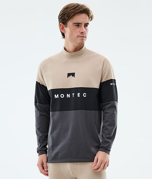 Montec Alpha Underställströja Man Sand/Black/Phantom