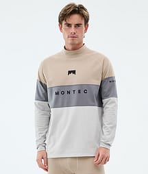 Montec Alpha Underställströja Herr Sand/Light Pearl/Light Grey